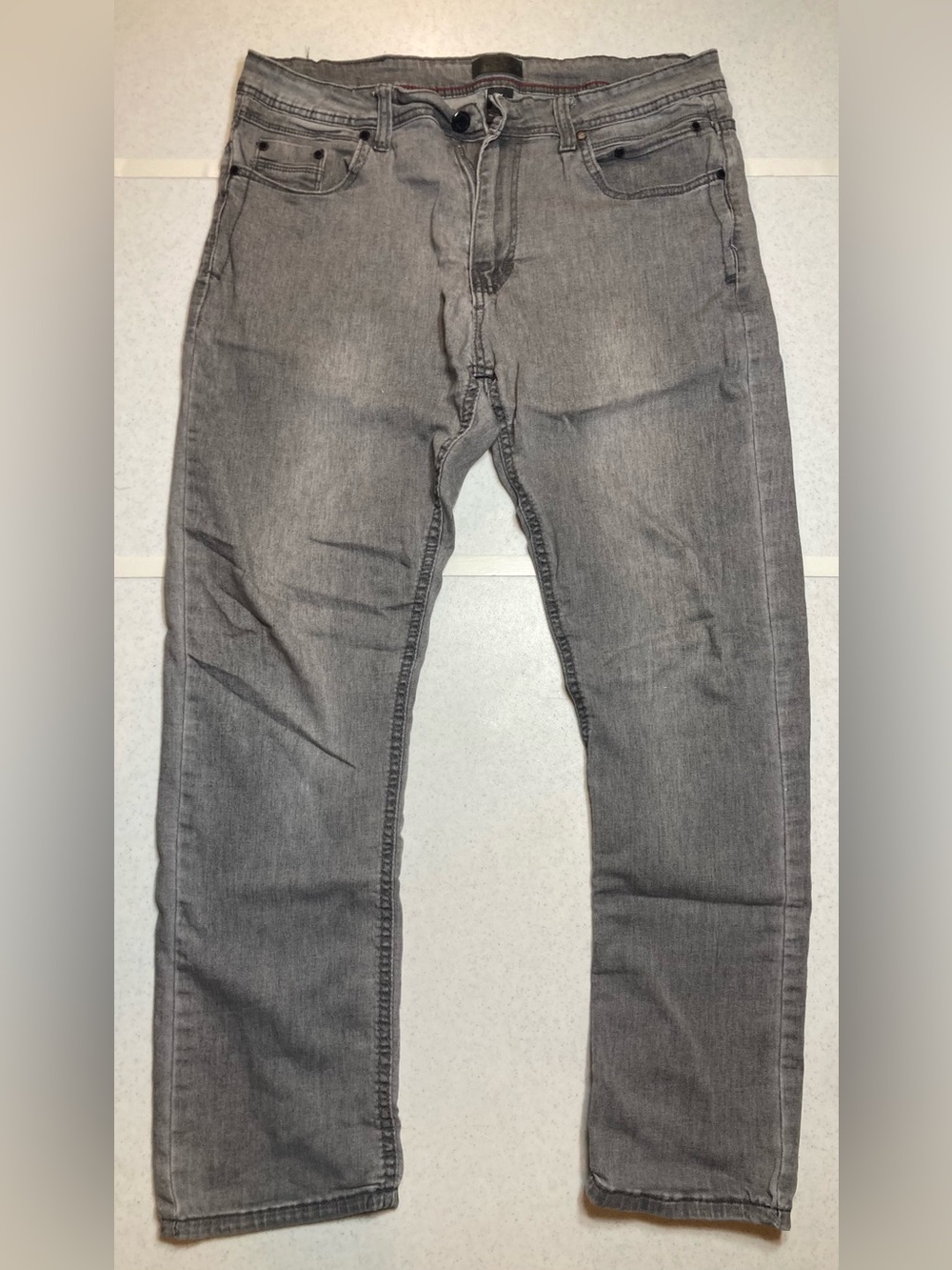 Steve’s Jeans Men’s Gray Slim Skinny Stretch fit 34/30 poly cotton pants jeans